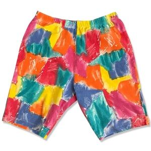 VINTAGE Eber San Fransisco Colorful Cotton Bike Shorts